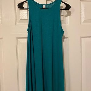 Tank top dress, lightweight material.